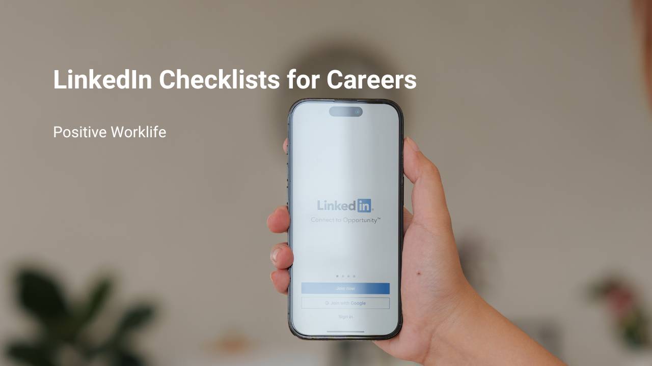 LinkedIn Checklists for Your Career